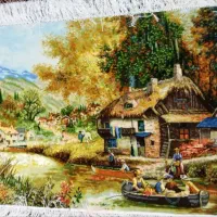 تابلو فرش ابریشم