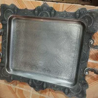 سینی پیوتر نقره ای|ظروف سرو و پذیرایی|نهاوند, |دیوار