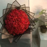 تخفیف دسته گل رز روبانی