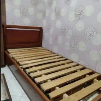 دو عدد تخت تک نفره چوب پلیستر