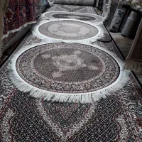 فرش دایره ۱×۱ ماهی ست ماهی کرم و ماهی اصیل|فرش|تبریز, |دیوار