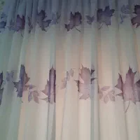 دوتا پرده حریر طرح کیتی،پرده حریر بنفش