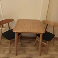 میز و صندلی چوب راش