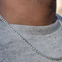گردنبند نقره مردانه
