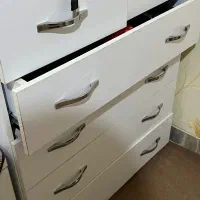 دراور چوبی سفید رنگ|جاکفشی، کمد، دراور|سمنان, |دیوار