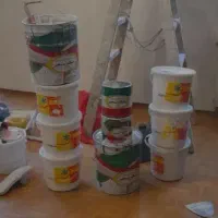 رنگ و  گچ و تخریب