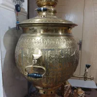 سماور برنجی ۱ متری زغالی تک