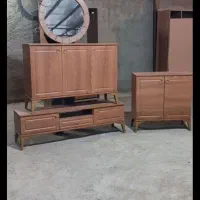 ست آینه و کنسول به همراه میز تلویزیون ،جا کفشی