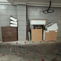 کابینت و سینگ ظرفشویی دو لگنه