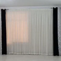 پرده شیک همراه دستک وفرش وموکت و...