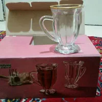 لیوان دسته دار باجعبه نو. 6 نفره