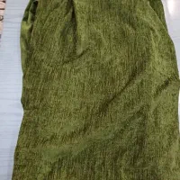 پرده مخمل نو نو استفاده نشده و دستک پرده