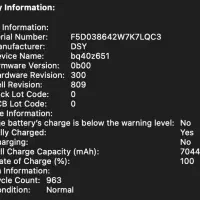 مک بوک پرو ۲۰۱۹ i7 RAM 16 512SSD 15inch