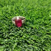 انگشتر نقره یاقوت