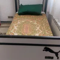 تخت‌خواب فلزی یک‌نفره همراه تشک رویال سوپر ممتاز|تخت و سرویس خواب|تهران, جنت‌آباد شمالی|دیوار