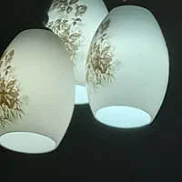 2عدد لوستر جفت همدیگر 3شعله