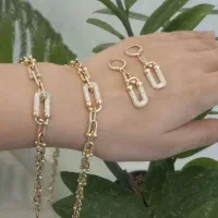 گردنبند و گوشواره و دستبند تیفانی