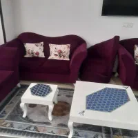 مبلمان ۹نفره ومیز غذا خوری ۶نفره|مبلمان خانگی و میز عسلی|ماهدشت, |دیوار