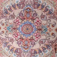 فرش خطیبی رج۴۰لچه ابریشم|فرش|آذرشهر, |دیوار