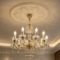 لوستر کریستالی چک طرح pk