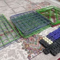 یک کمد لباس، رگال لباس و قفسه کتاب فلزی|جاکفشی، کمد، دراور|اسفراین, |دیوار