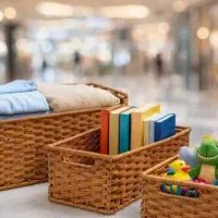 انواع سبدهای حصیری