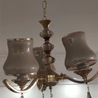 2 عدد لوستر 3 شاخه برنج اصل|لوستر و چراغ آویز|تهران, استخر|دیوار