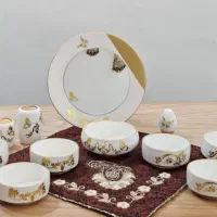 هفت سین سفالی شیک و خاص دست ساز خودم