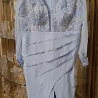 ماکسی مجلس آبی سایز 50