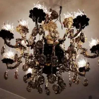 لوستر ۱۶شعله تمام برنزی