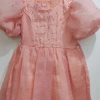 پیراهن دخترانه رنگ گل‌بهی