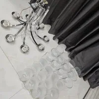 لوستر ۸ شاخه استیل نو|لوستر و چراغ آویز|اصفهان, فیض|دیوار