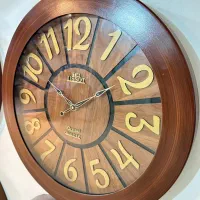 ساعتدیواری تمام چوب