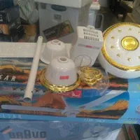 پنکه سقفی موتور بزرگ طرح لوستر نو آکبند|پنکه و تصفیهکنندهٔ هوا|اصفهان, حسینآباد|دیوار