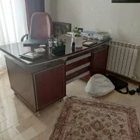 ست میز و کتابخانه ام دی اف