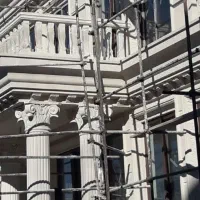 سیمانکاری نمای رومی سیمان شسته در تمام نقاط|خدمات پیشه و مهارت|تهران, افسریه شمالی|دیوار