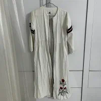 مانتو بلند سفید زنانه دخترانه