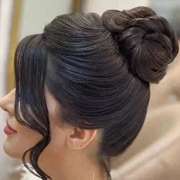 مدل شنیون و میکاپ