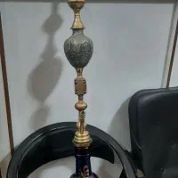 قلیون برنجی و قدیمی قلم کار استاد نادر حاج اوغلی|کلکسیون اشیاء عتیقه|تهران, دانشگاه شریف|دیوار