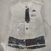 دودست لباس نوزادی پسرانه نو وتمیز