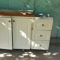 کابینت فلزی، اجاق گاز و سینک