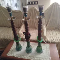 ۴ عدد قلیان چوبی