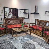 مبل سنتی روستیک کمجا ۷نفره باکسدار (تولیدی)|مبلمان خانگی و میز عسلی|تهران, جنت‌آباد جنوبی|دیوار