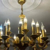 معامله لوسترهای برنجی آب طلا کیلویی ۱۲۰۰|لوستر و چراغ آویز|همدان, |دیوار