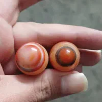 گوی عقیق سلیمانی ۲ عدد