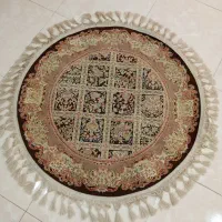فرش گرد طرح ماندگار فندقی