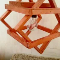 لوستر چوبی|لوستر و چراغ آویز|میبد, |دیوار