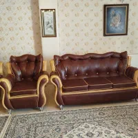 آگهی فروش مبل تمام چرم کار کرده هفت نفره|مبلمان خانگی و میز عسلی|اصفهان, کردآباد|دیوار