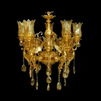 لوستر کاردی|لوستر و چراغ آویز|همدان, |دیوار