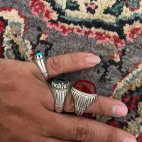 ۳تا انگشتر دستساز نقره